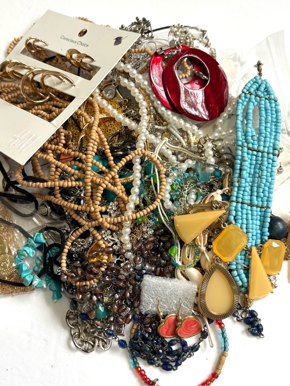 Craft Flawed Lot Jewelry Bag 1.9 lbs Bag #48